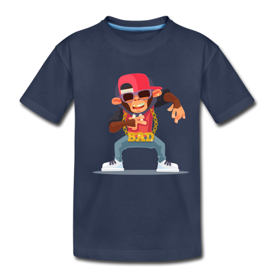 Hip Hop Monkey Kids T-Shirt - navy