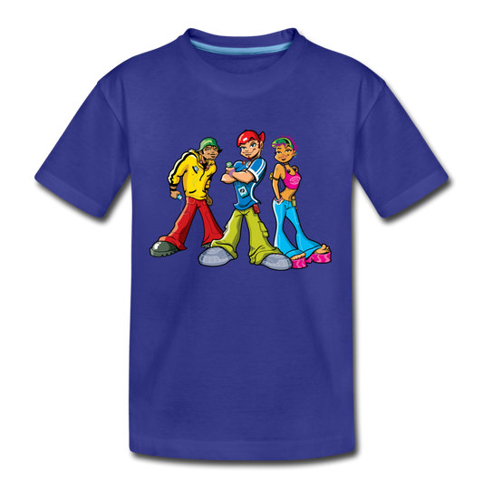 Hip Hop Cartoons Kids T-Shirt - royal blue