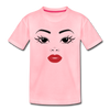 Girl Face Kids T-Shirt - pink
