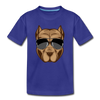 Cool Dog Sunglasses Kids T-Shirt - royal blue