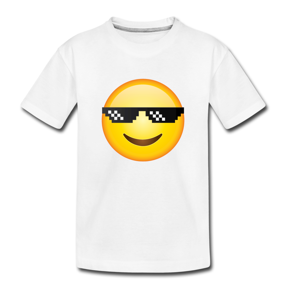 Cool Emoji Kids T-Shirt - white