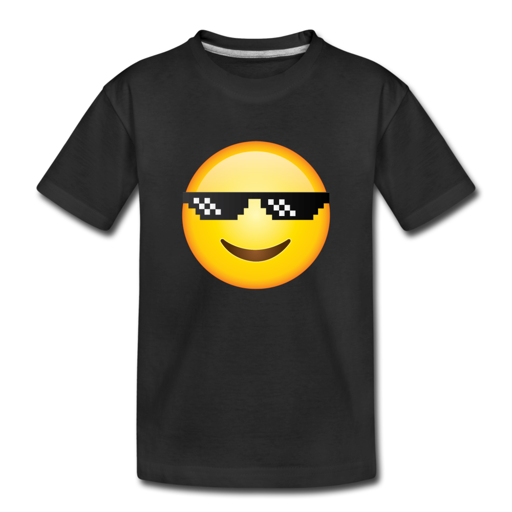 Cool Emoji Kids T-Shirt - black