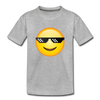 Cool Emoji Kids T-Shirt - heather gray