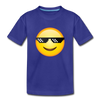Cool Emoji Kids T-Shirt - royal blue
