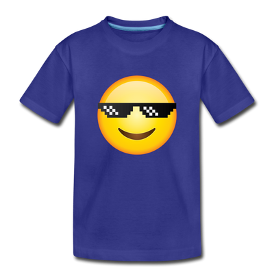Cool Emoji Kids T-Shirt - royal blue