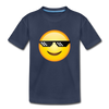 Cool Emoji Kids T-Shirt - navy