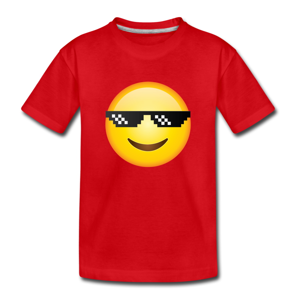 Cool Emoji Kids T-Shirt - red