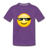 Cool Emoji Kids T-Shirt - purple