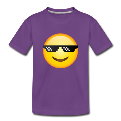 Cool Emoji Kids T-Shirt - purple