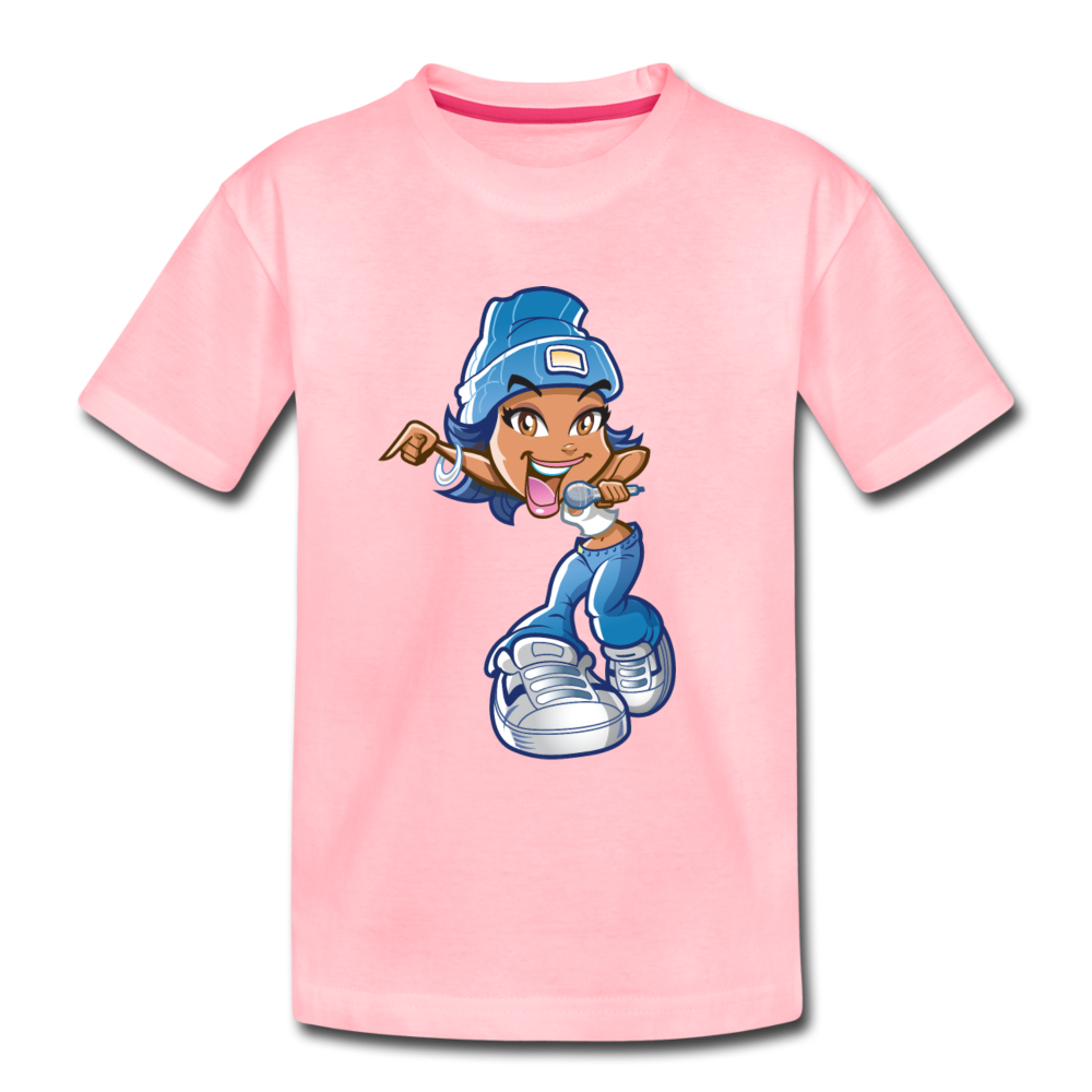 Cartoon Girl Kids T-Shirt - pink