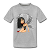 Fairy Girl Cartoon Kids T-Shirt - heather gray