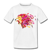 Colorful Abstract Lion Kids T-Shirt - white