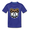 Bulldog Cartoon Kids T-Shirt - royal blue