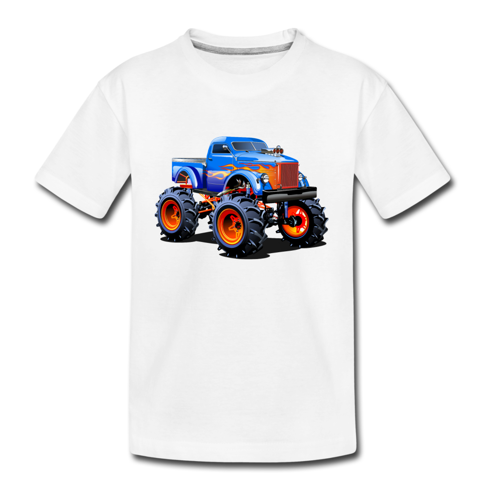 Monster Truck Kids T-Shirt - white