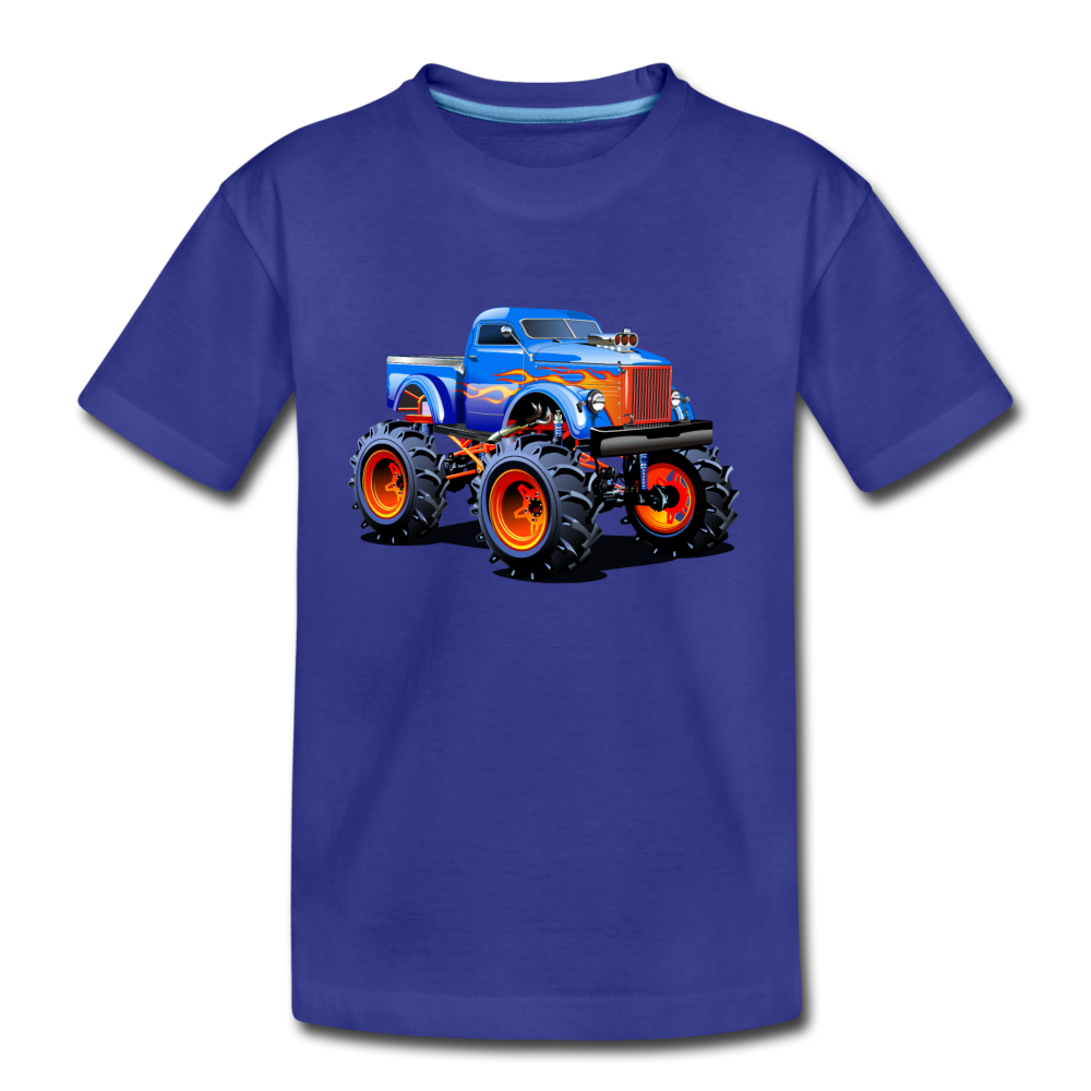 Monster Truck Kids T-Shirt - royal blue
