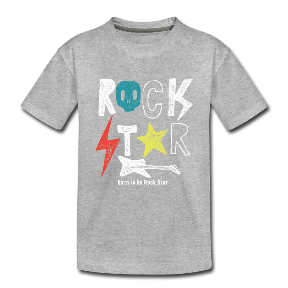 Rock Star Kids T-Shirt - heather gray