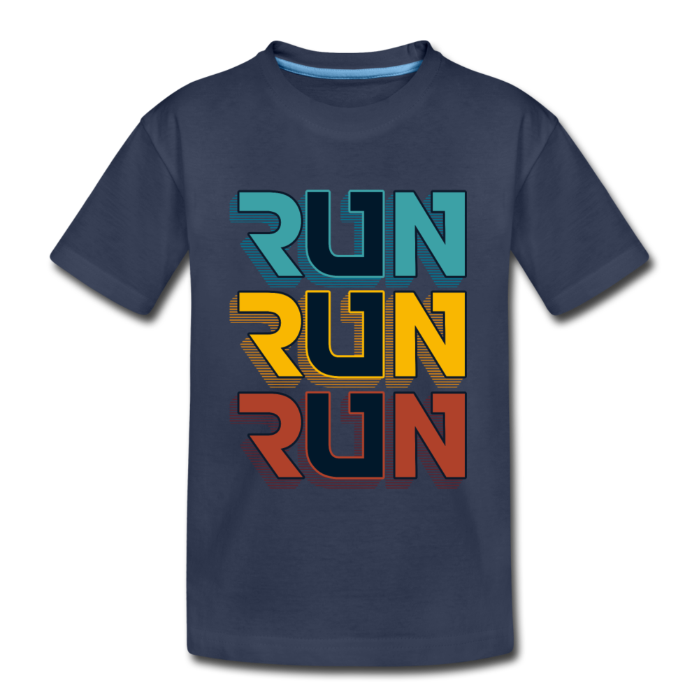 Run Kids T-Shirt - navy