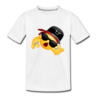 Hip Hop Emoji Kids T-Shirt - white