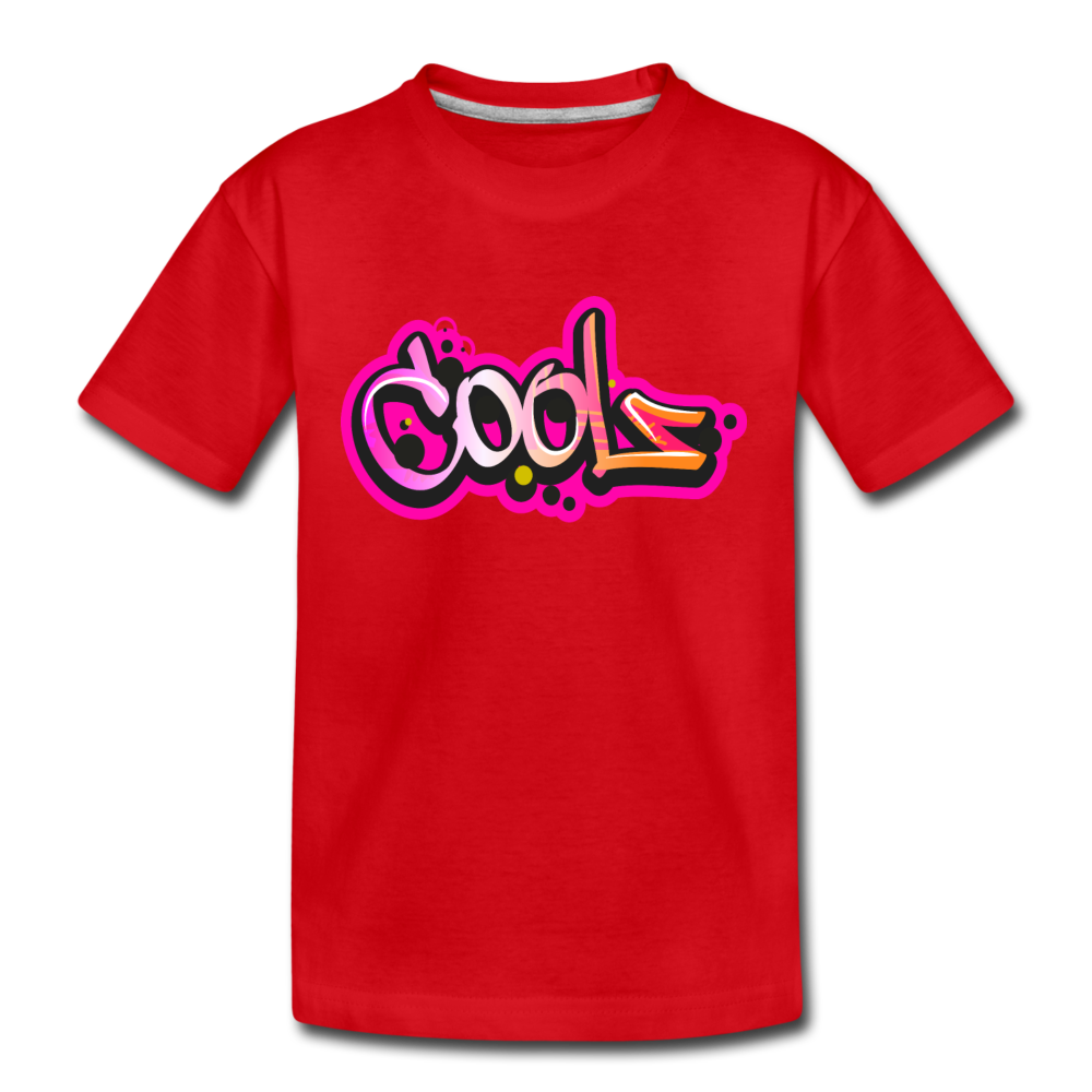 Cool Graffiti Kids T-Shirt - red