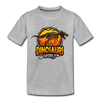 Dinosaurs World Kids T-Shirt - heather gray