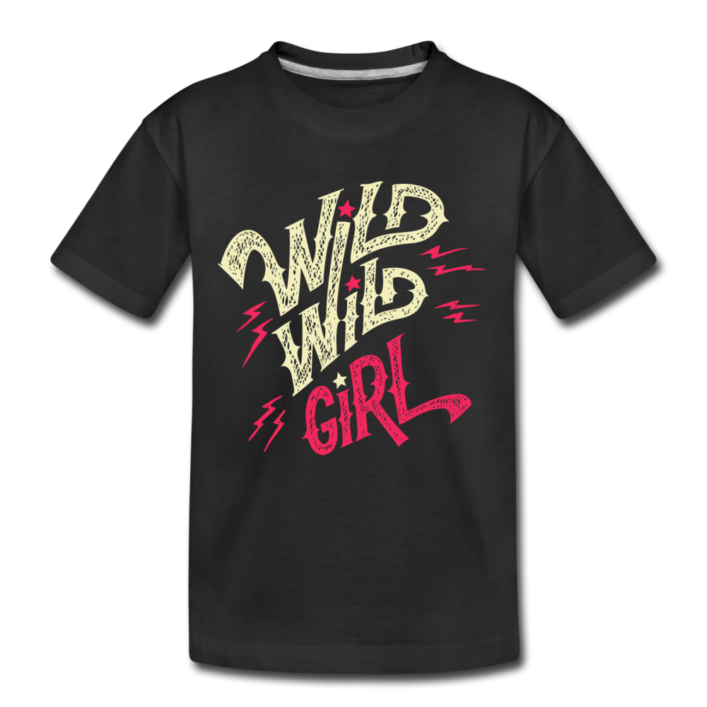 Wild Girl Kids T-Shirt - black