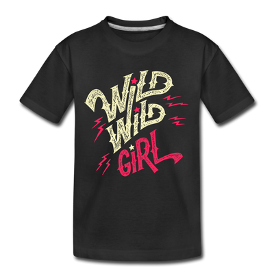 Wild Girl Kids T-Shirt - black