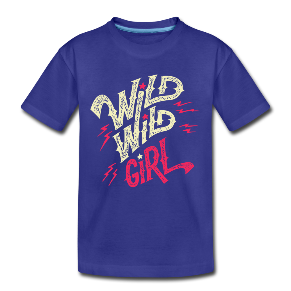Wild Girl Kids T-Shirt - royal blue