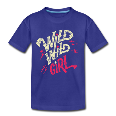 Wild Girl Kids T-Shirt - royal blue