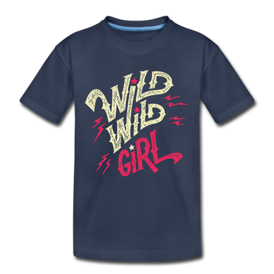 Wild Girl Kids T-Shirt - navy