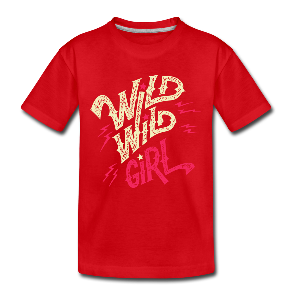Wild Girl Kids T-Shirt - red