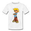 Cartoon Boy Kids T-Shirt - white