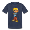 Cartoon Boy Kids T-Shirt - navy
