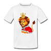 Lion King Crown Cartoon Kids T-Shirt - white