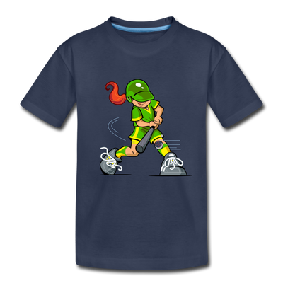 Softball Girl Kids T-Shirt - navy
