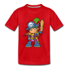 Pirate Cartoon Kids T-Shirt - red