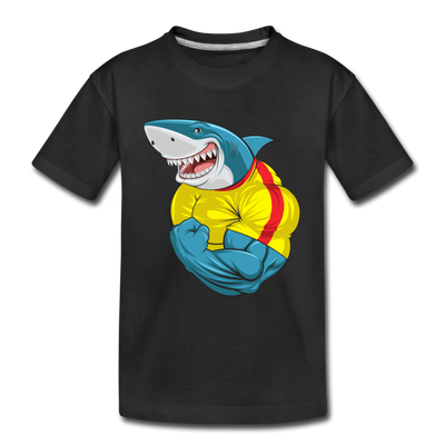 Buff Shark Kids T-Shirt - black