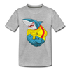 Buff Shark Kids T-Shirt - heather gray