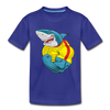 Buff Shark Kids T-Shirt - royal blue