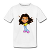 Cartoon Girl Kids T-Shirt - white