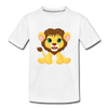 Lion Cub Cartoon Kids T-Shirt - white