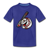 Baseball Swinging Bat Kids T-Shirt - royal blue