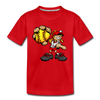Baseball Girl Kids T-Shirt - red