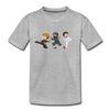 Martial Arts Cartoons Kids T-Shirt - heather gray