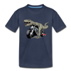 Dinosaur Motorcycle Kids T-Shirt - navy