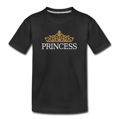 Princess Crown Kids T-Shirt - black