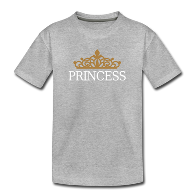 Princess Crown Kids T-Shirt - heather gray