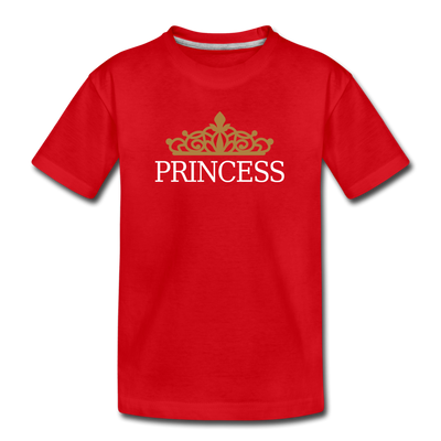 Princess Crown Kids T-Shirt - red