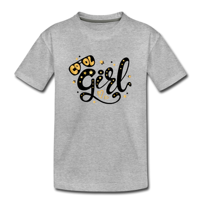 Cool Girl Kids T-Shirt - heather gray