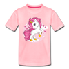 Pink Unicorn Kids T-Shirt - pink