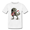 Guitar Dinosaur Kids T-Shirt - white